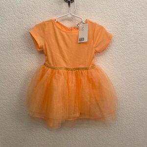 H&M orange tulle ballerina skirt dress orange Size 2T BRAND NEW W TAGS pumpkin